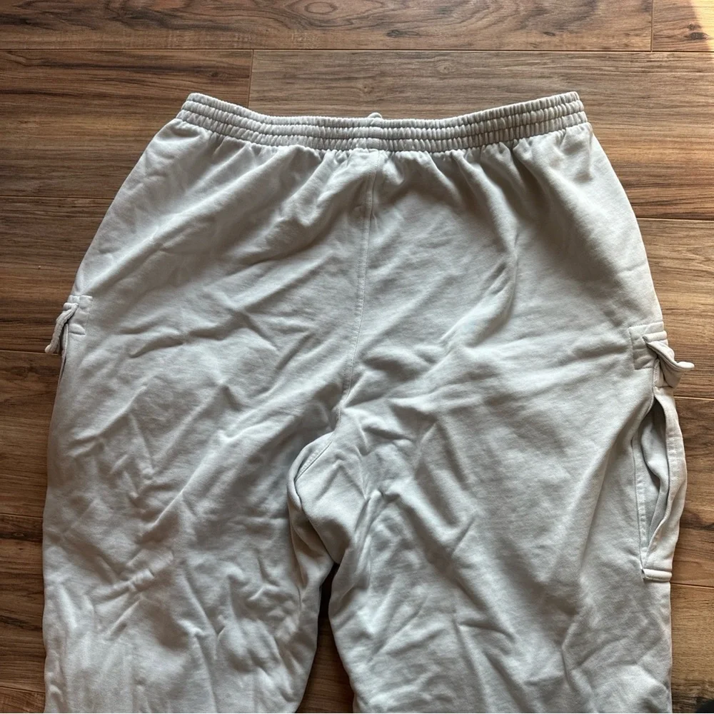 Skims Womens Boyfriend Fleece Cargo Pant Size 2x Zen Blue Gray - Picture 8 of 8